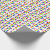 vredesbord op matte wrapping papier - wit (Hoek)