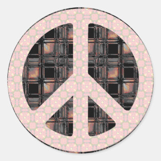 Vredesbord Trendy Ronde Sticker