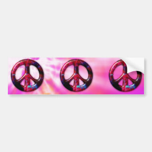 Vredesbord voor Cool Tie Dye Space Nebula Bumpersticker