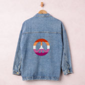 Vredesbord voor Lesbiaanse trots Denim Jacket (Hangar)