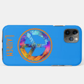 Vredesbord voor zwarte kleurrijke zwepen Case-Mate iPhone case (Achterkant (horizontaal))