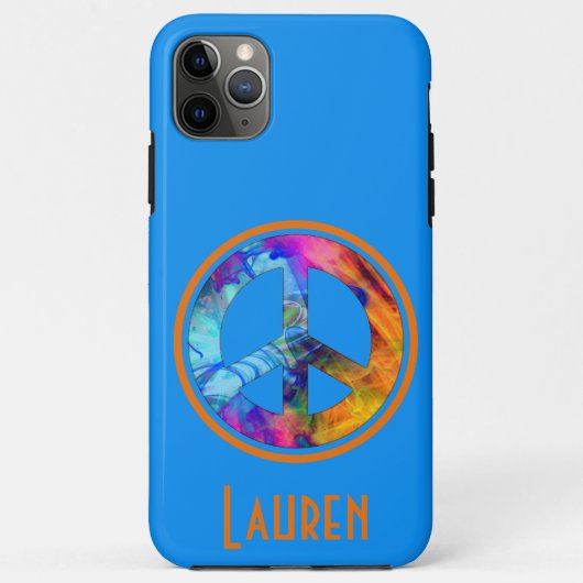 Vredesbord voor zwarte kleurrijke zwepen Case-Mate iPhone case (Achterkant)