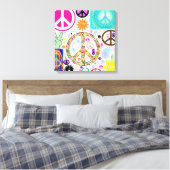 Vredescollage Canvas Afdruk (Insitu (Slaapkamer))