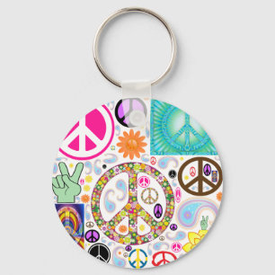 Vredescollage Sleutelhanger