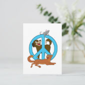 Vredesdieren Briefkaart (Staand voorkant)