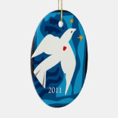 Vredesdovenversiering 2013 keramisch ornament (Rechts)