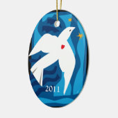Vredesdovenversiering 2013 keramisch ornament (Links)