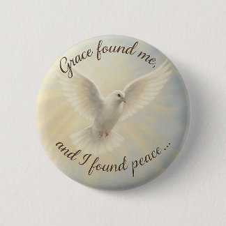 Vredesduif Aangepast Ontwerp voor Knopen... Ronde Button 5,7 Cm