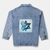 Vredesduif en Davidster Denim Jacket (Achterkant)