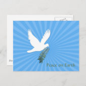 Vredesduif Feestdagenkaart (Voorkant / Achterkant)