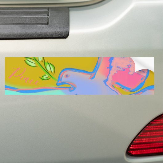 Vredesduif, geen oorlogsgeel bumpersticker