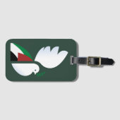 vredesduif met de Palestijnse vlag Bagagelabel (Voorkant (horizontaal))