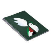 vredesduif met de Palestijnse vlag Notitieboek (Rechterzijde)