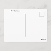 Vredesduif Pop kunst in okergeel Briefkaart (Achterkant)