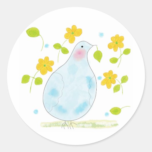 Vredesduif sticker van OR Designs (Voorkant)