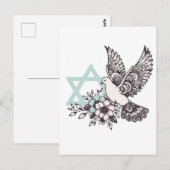 vredesduif voor israël briefkaart (Voorkant / Achterkant)