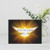 vredesduif | Vrede op aarde Goede wil voor Man Kaart (Staand voorkant)