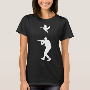 Vredesduif vs Soldaat Anti Oorlog Vrede T-shirt