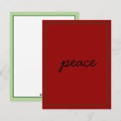 Vredesfeestdag Feestdagenkaart (Voorkant / Achterkant)