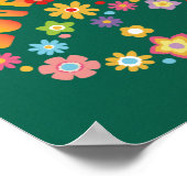 VREDESFREEDOM 60s 70s  Tie Dye Hippie Poster (Hoek)