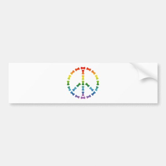 Vredesgebaar Bumpersticker (Voorkant)