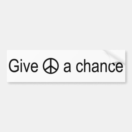 Vredesgebaar Bumpersticker (Voorkant)