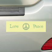 Vredesgebaar Bumpersticker (Op auto)