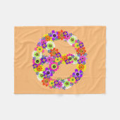 Vredesgebaar in strand fleece deken (Voorkant (Horizontaal))