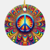 Vredesgebaar Keramisch Ornament (Achterkant)