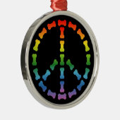 Vredesgebaar Metalen Ornament (Rechts)