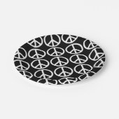 Vredesgebaar Papieren Bordje (Gekanteld)