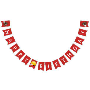 Vredesgebaar Poop Emoji Birthday Banner