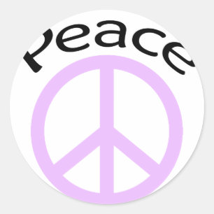 Vredesgebaar Ronde Sticker