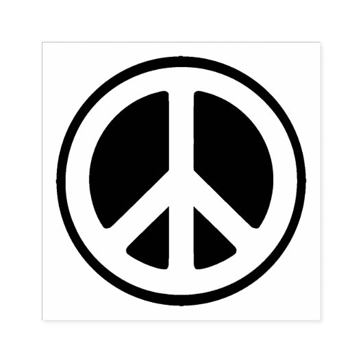 Vredesgebaar Rubberstempel (Afrduk)