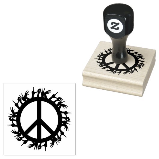 Vredesgebaar Rubberstempel (Gestempeld)