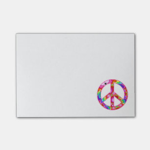 Vredesgebaren Fractal Groovy Trip Post-it® Notes