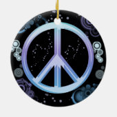 Vredesgebarentaal Keramisch Ornament (Achterkant)