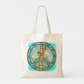 Vredeshand Skelet tote bag (Achterkant)