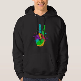 Vredeshandsgebarenteken - Gezichtsliefde Hoodie