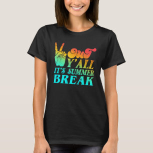 Vredeshandtaal uit Y allemaal zijn zomervakantie s T-shirt