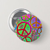  Vredeshemd Ronde Button 5,7 Cm (Voorkant /achterkant)