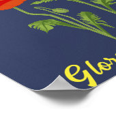 Vredeskleurig Oekraïne "papaverbloem" Poster (Hoek)