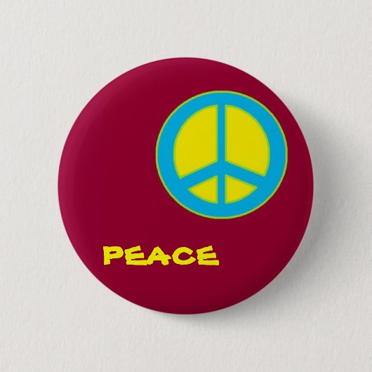 vredesknop ronde button 5,7 cm (Voorkant)