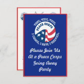 Vredeskorps dat een partijuitnodiging afwijst kaart (Voorkant / Achterkant)