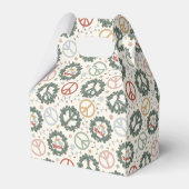 Vredeskransen en vreugde voor het wereldpatroon bedankdoosjes (Achterkant)