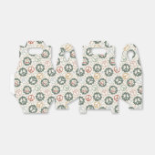 Vredeskransen en vreugde voor het wereldpatroon bedankdoosjes (Uitgevouwen)