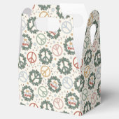 Vredeskransen en vreugde voor het wereldpatroon bedankdoosjes (Geopend)