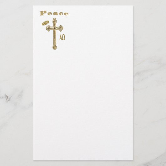 vredeskruis briefpapier (Voorkant)