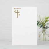vredeskruis briefpapier (Staand voorkant)