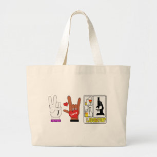 VREDESLABORATOORY GROTE TOTE BAG